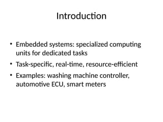 Comprehensive System Overview and Architecture in Embedded System ...