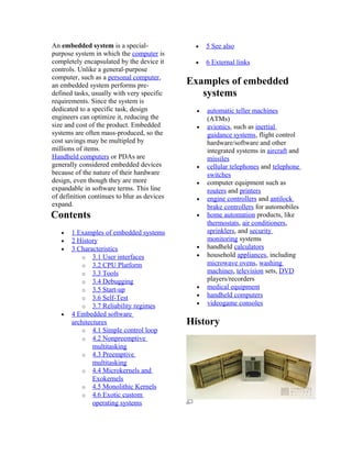 Embedded systems | DOC