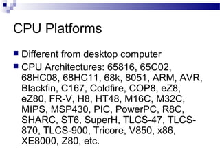 Cpu 65816 Embedded systems | PPT