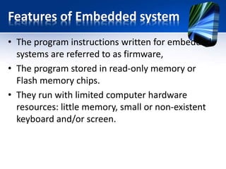 Embedded System Architecture
 