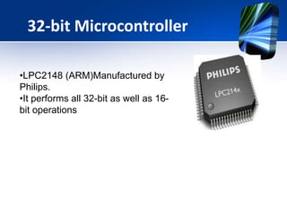 Select Hardware
• Select required hardware components for the
systems.
• Examples
– Transducers
– Reactors
– Communication protocols
– Input and Output interfaces
– ADCs
 