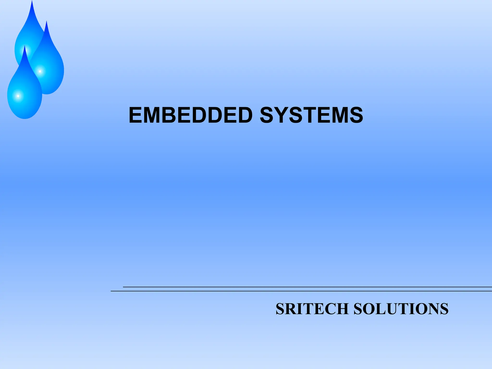 SRITECH SOLUTIONS
EMBEDDED SYSTEMS
 