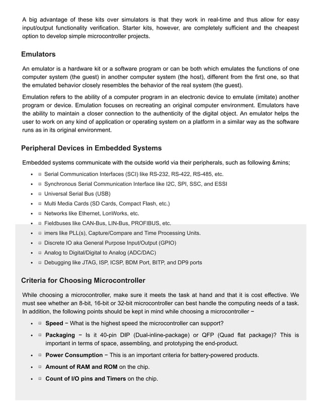 Embedded systems tools & peripherals | PDF | Computing | Technology ...