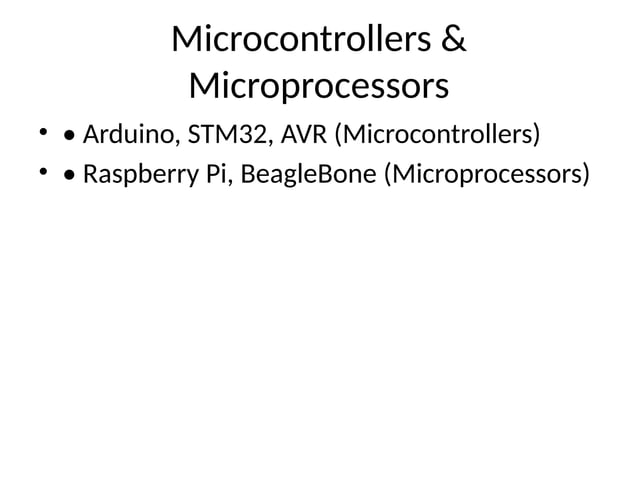 Embedded Systems In Robotics Presentation Pptx