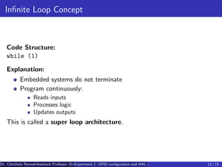 Embedded_Systems_Lab Experiment2 Generating a clock | PDF