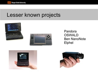 Why Linux and Open Source? No royalties/licensing fees 
