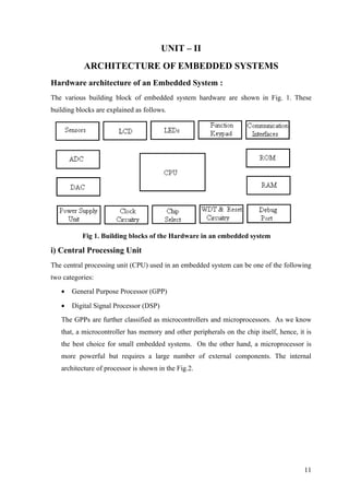 Embedded systems notes | DOC