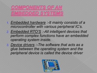 Embedded systems ppt | PPTX