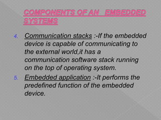 Embedded systems ppt | PPTX
