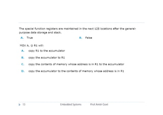 Embedded Systems Prof.Anish Goel13
 