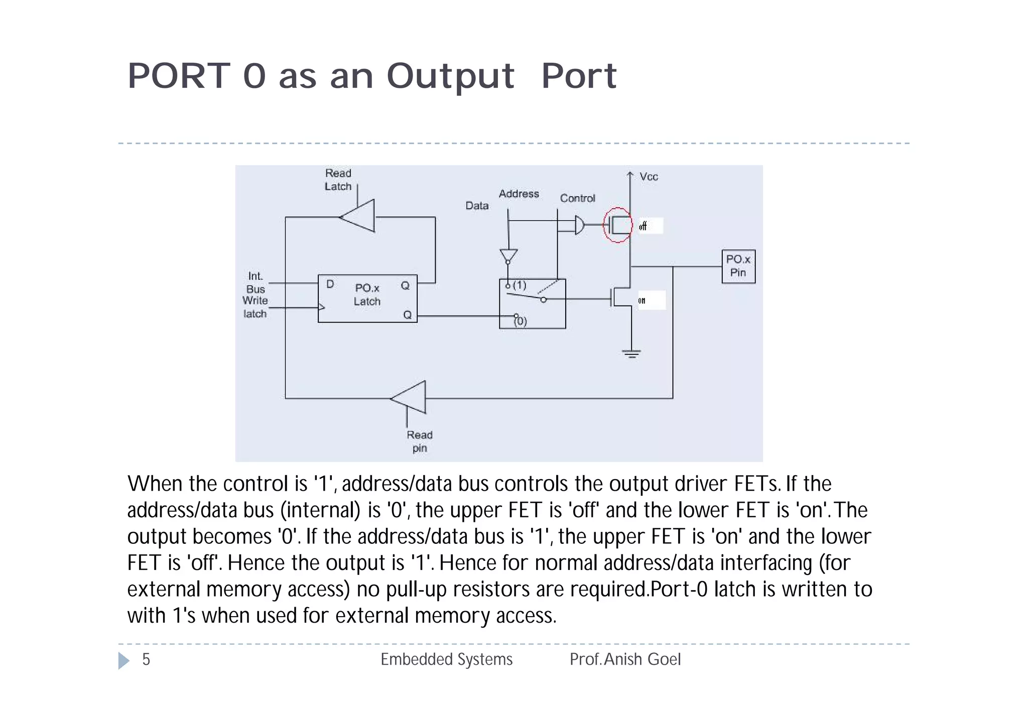 8051 Microcontroller I/O ports | PDF