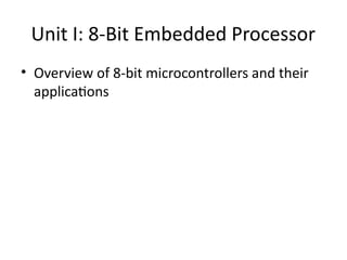 Comprehensive Guide to 8-Bit Embedded Systems and Embedded C ...