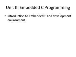 Comprehensive Guide to 8-Bit Embedded Systems and Embedded C ...
