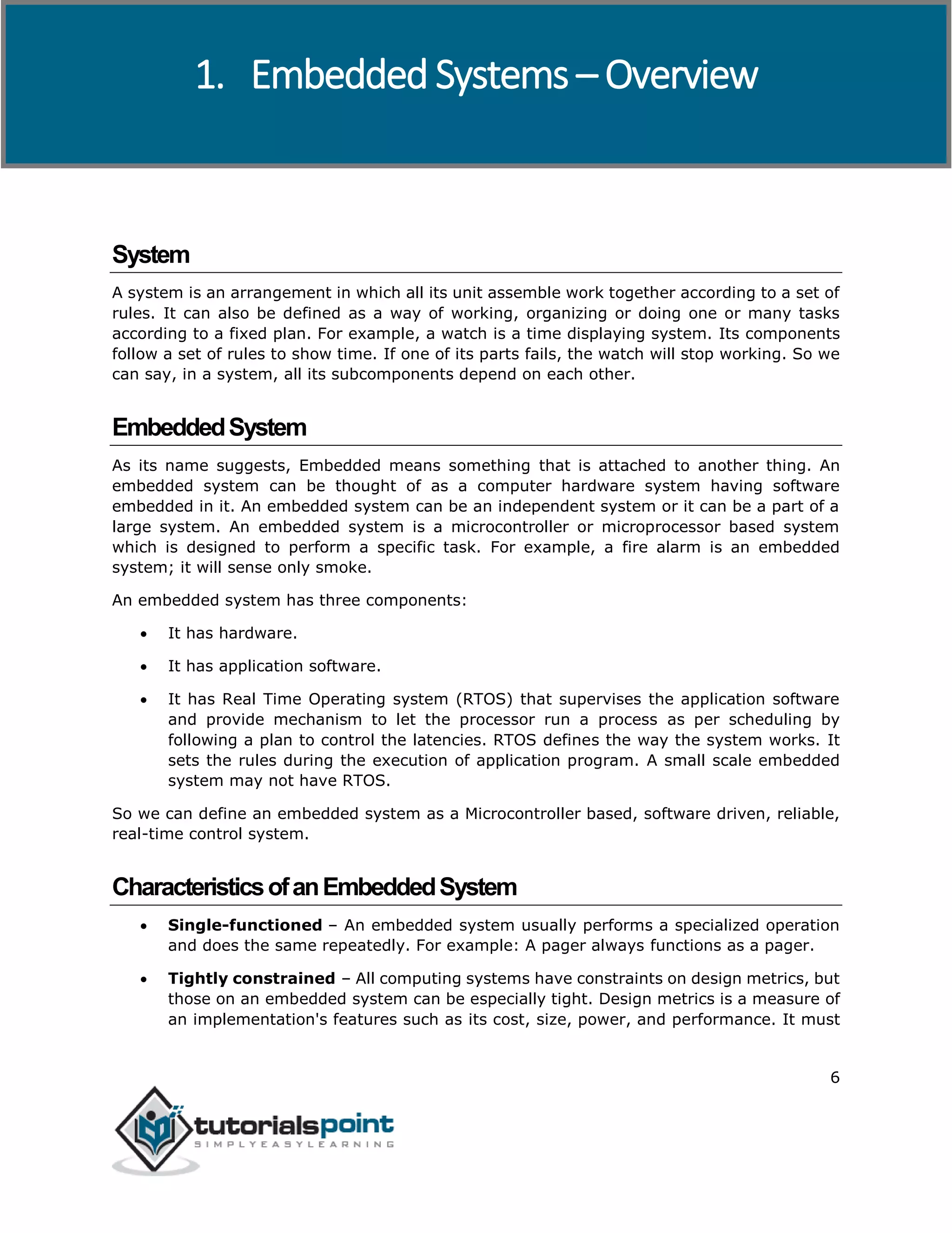 Embedded systems tutorial | PDF
