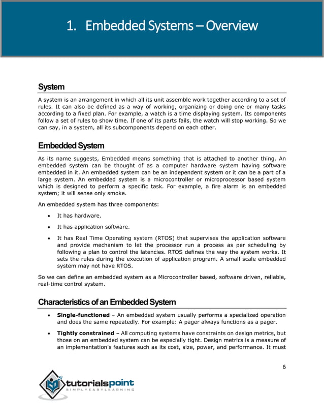 Embedded systems tutorial | PDF