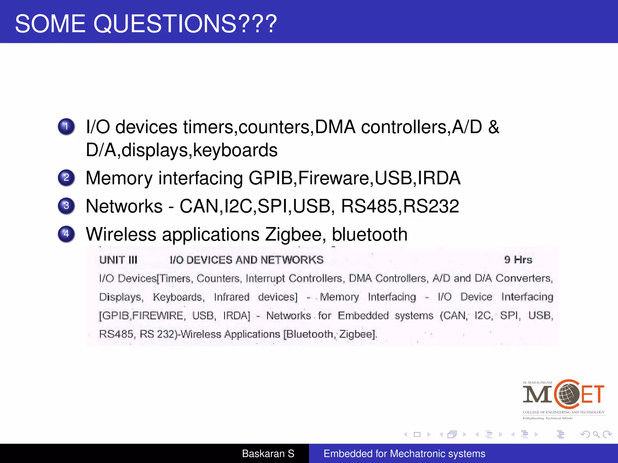 Embedded Systems Unit1 Pdf