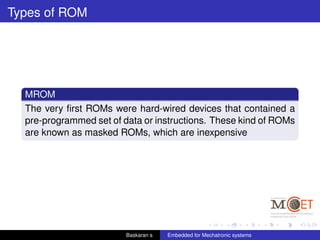 Masked Rom Implementation Embedded systems unit2 | PDF