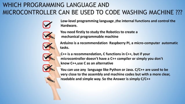 Embedded system in washing machine