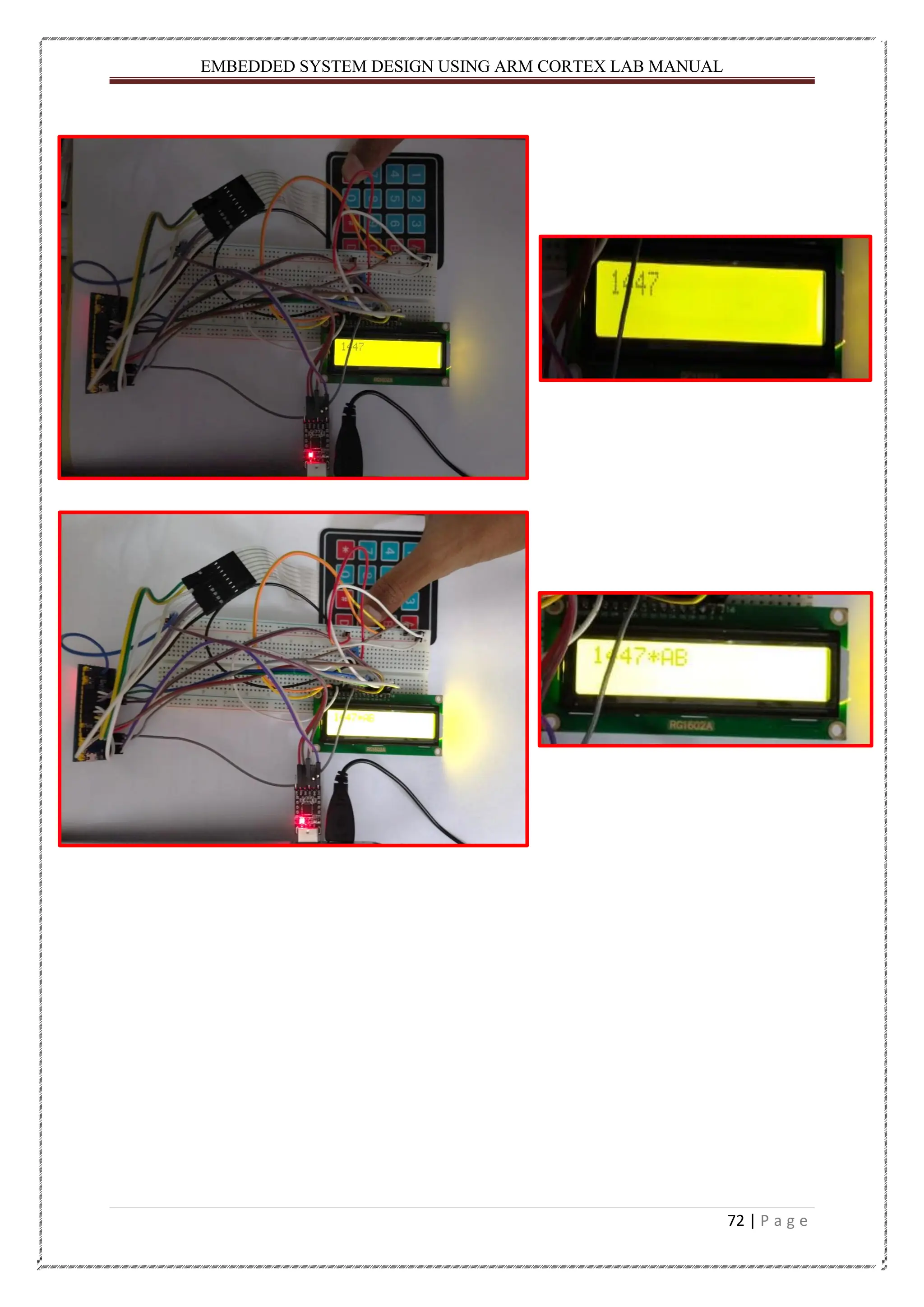 EMBEDDED SYSTEM DESIGN USING ARM CORTEX LAB MANUAL 72 | P a g e 