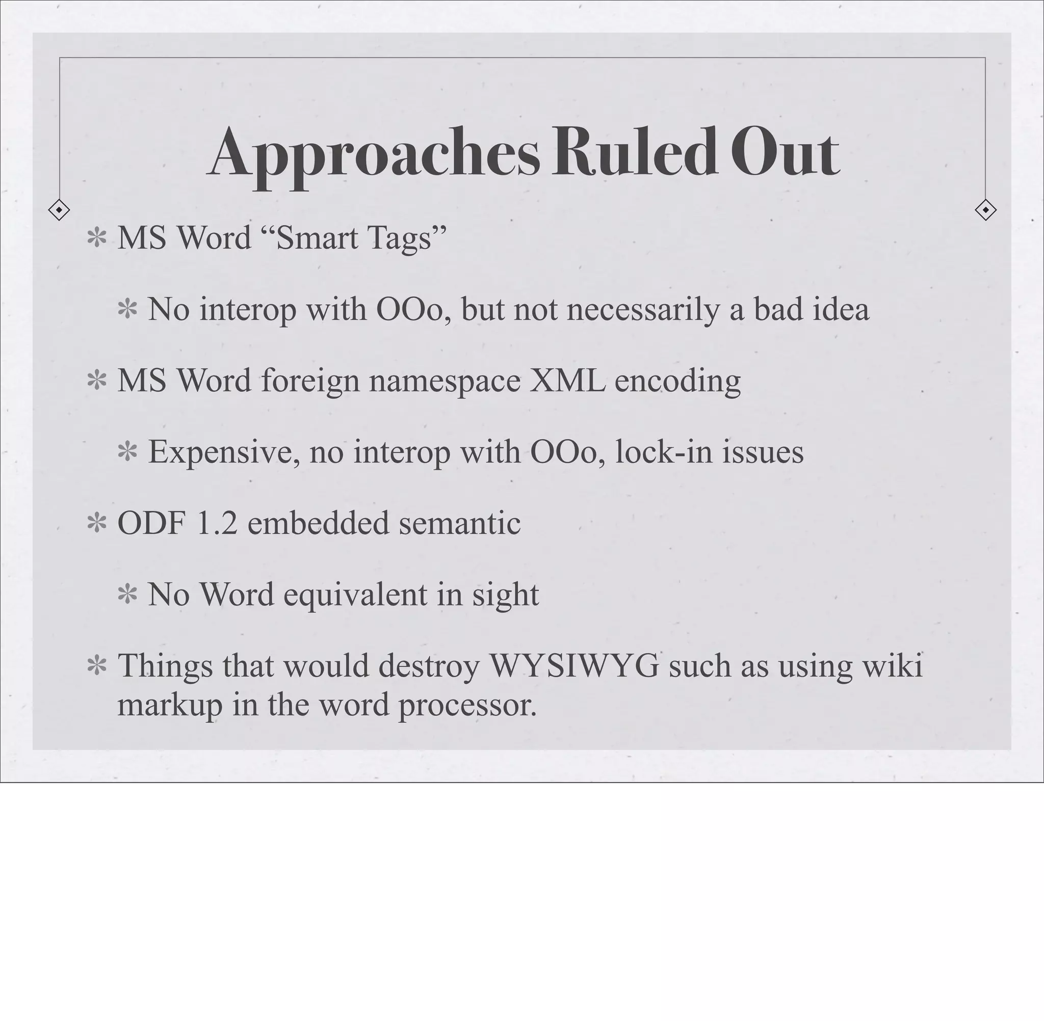 Embedding Metadata In Word Processing Documents