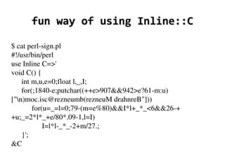 Embedding perl | PPT