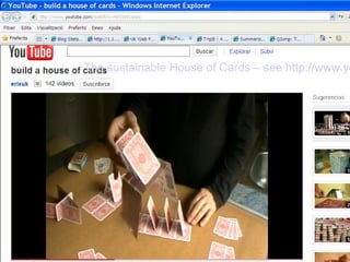 Sustainable House of Cards The sustainable House of Cards – see http://www.youtube.com/watch?v=4ESW91ieIcc 