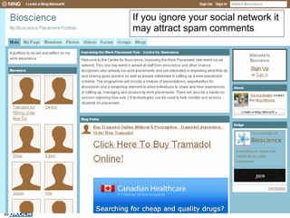 Lest You Forget If you ignore your social network it may attract spam comments 