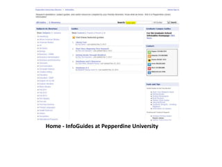 Home - InfoGuides at Pepperdine University
 