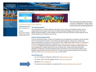 The International Studies Librarian
creates an InfoGuide listing useful
resources for this Listening Summit
 