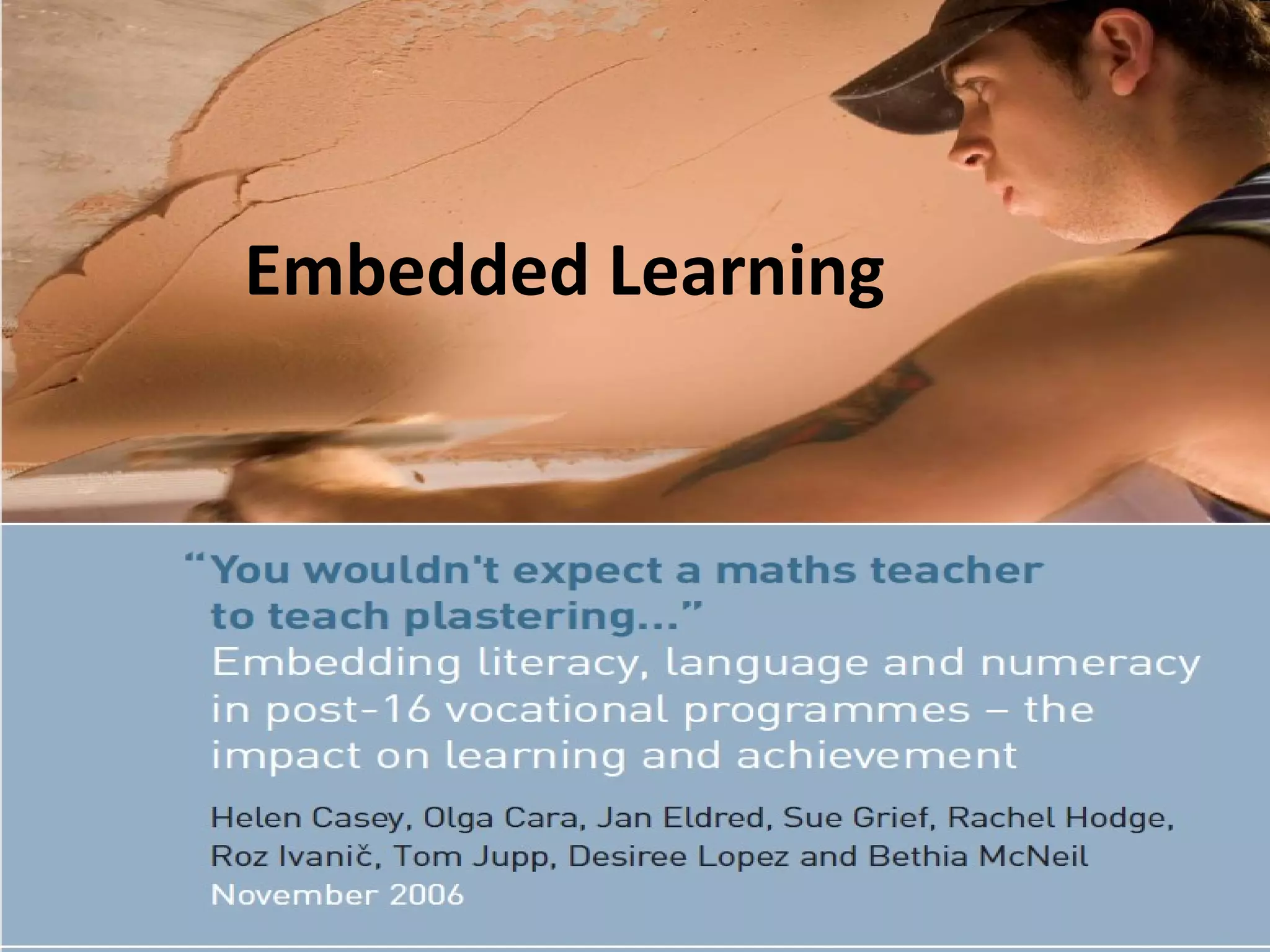 Embedded Learning 