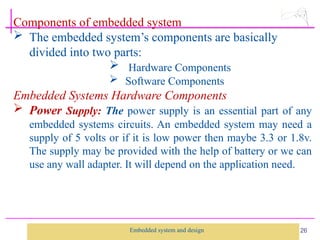 Comprehensive Introduction to Embedded Systems: Design, Components, and ...