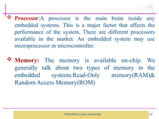 Comprehensive Introduction to Embedded Systems: Design, Components, and ...