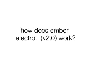 how does ember-
electron (v2.0) work?
 