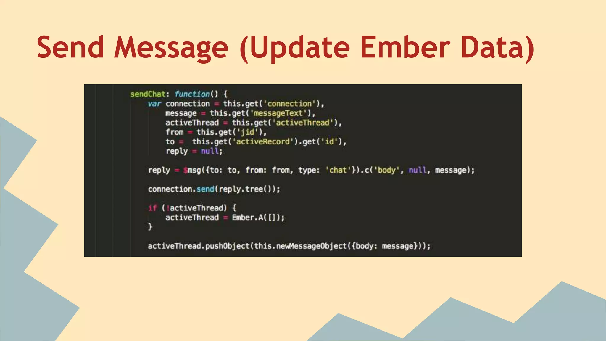 Send Message (Update Ember Data)
 