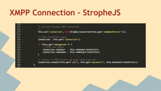 XMPP Connection - StropheJS
 