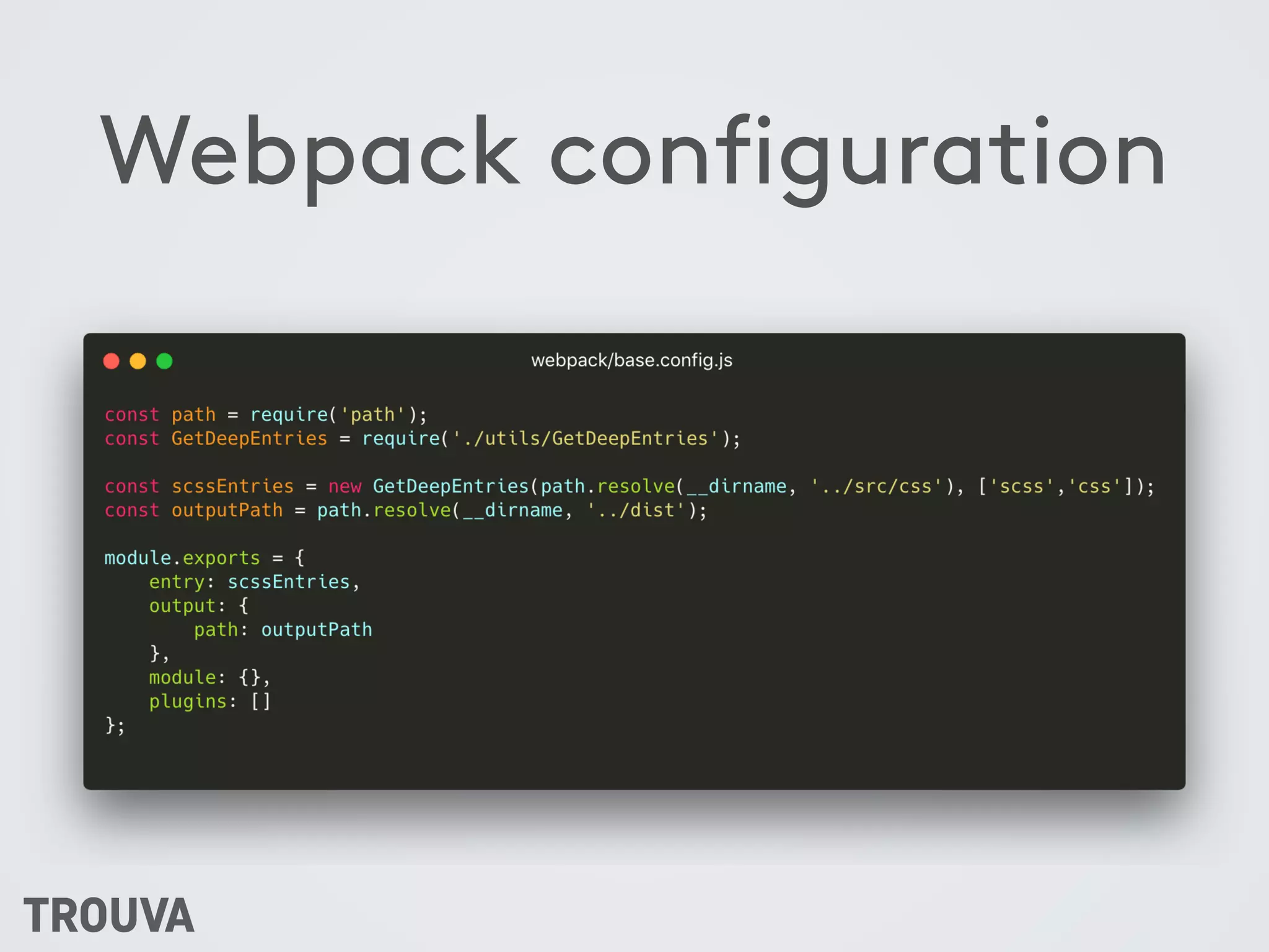 Webpack configuration