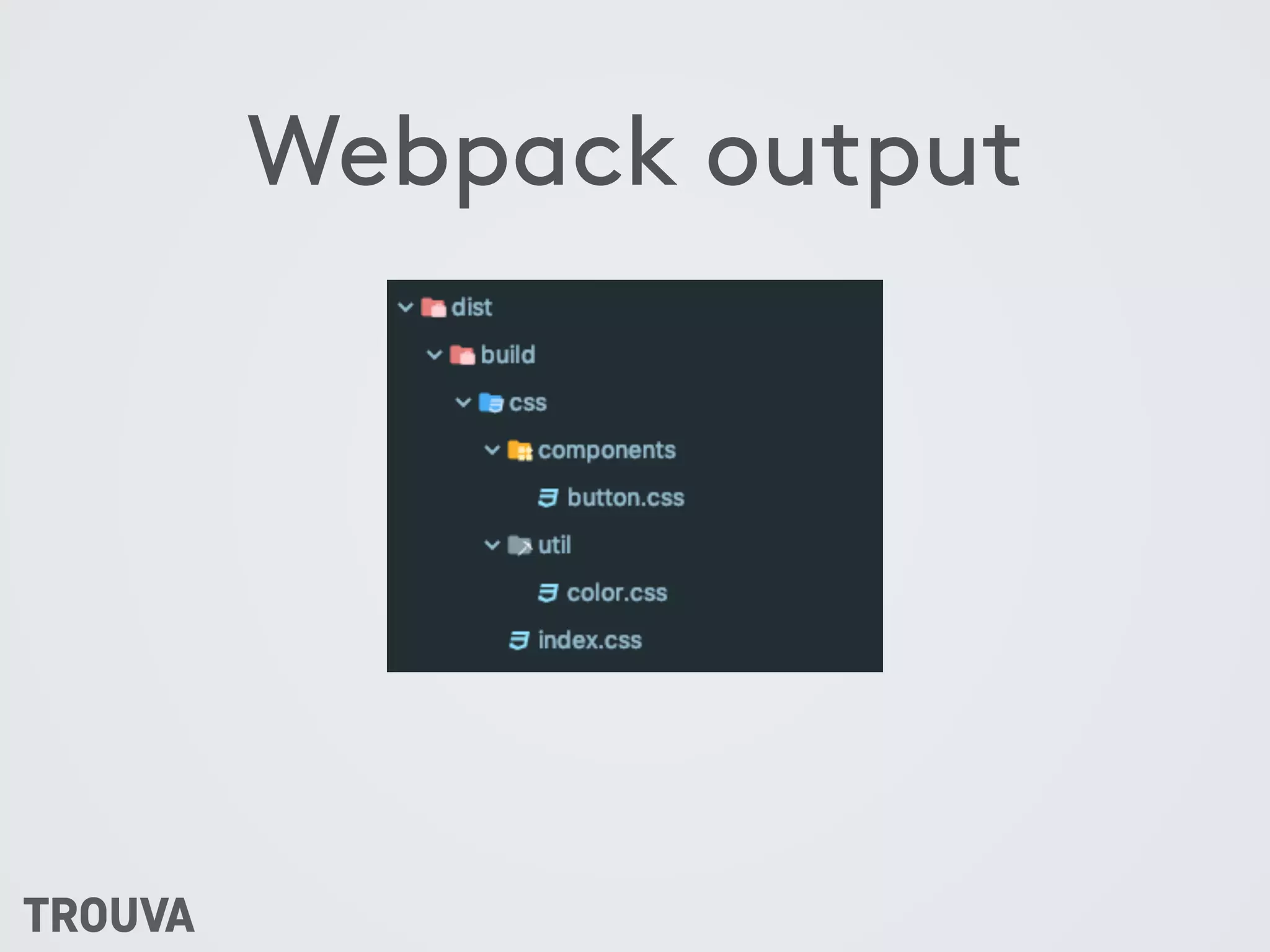 Webpack output