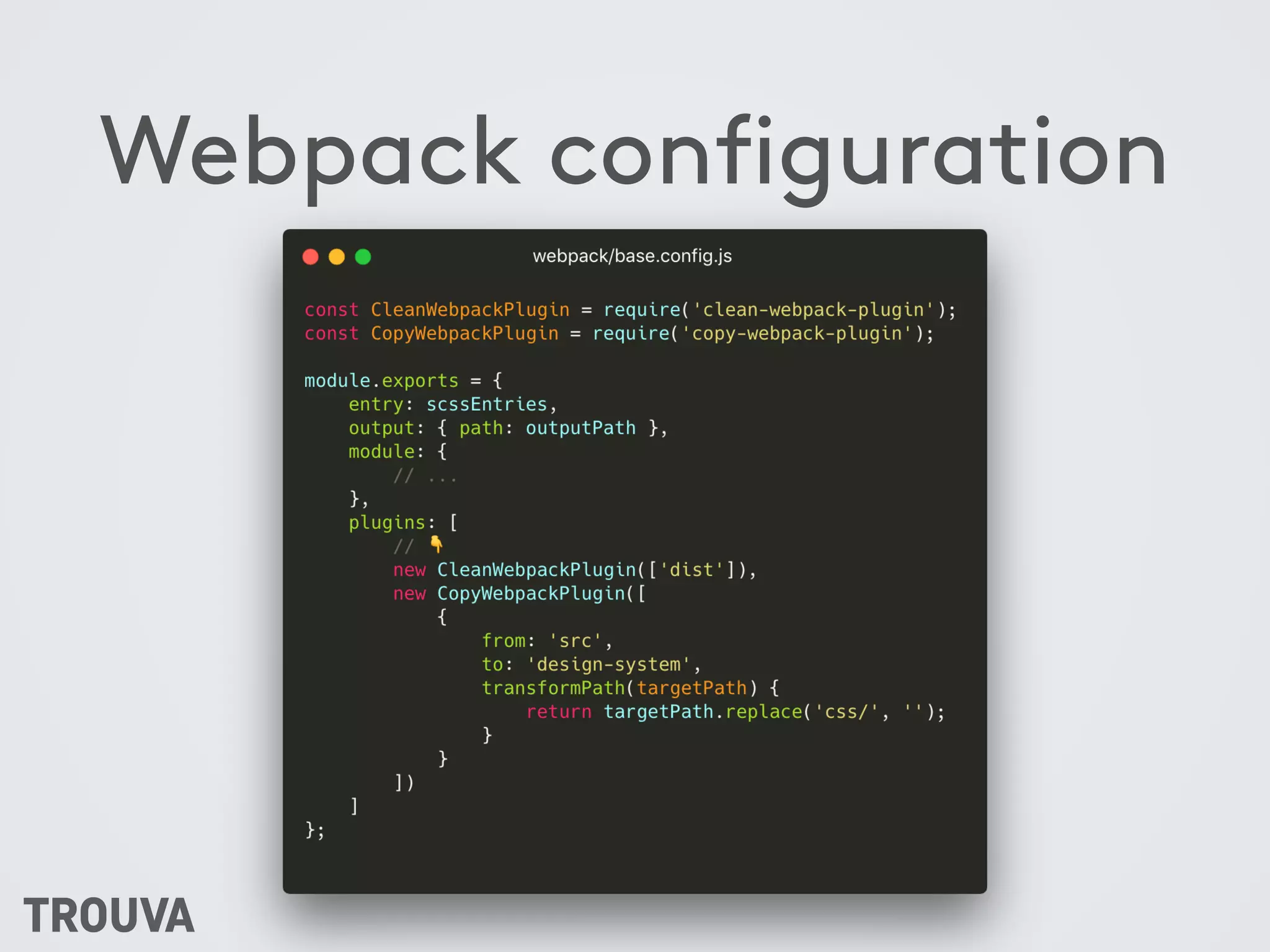 Webpack configuration