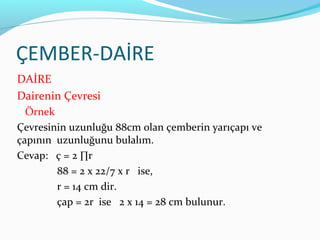 çEmber ve dairee | PPT