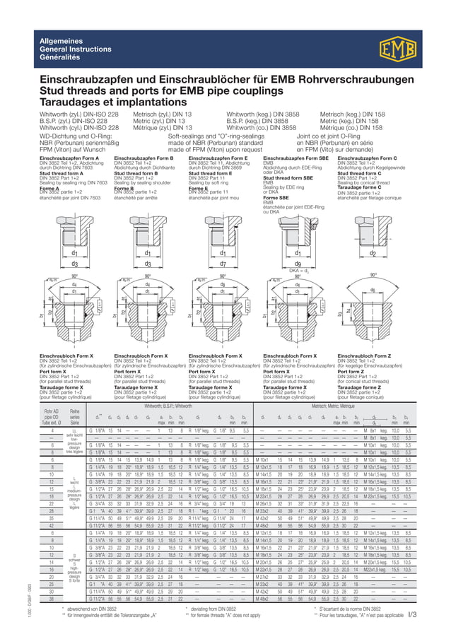 Emb fitting catalogue