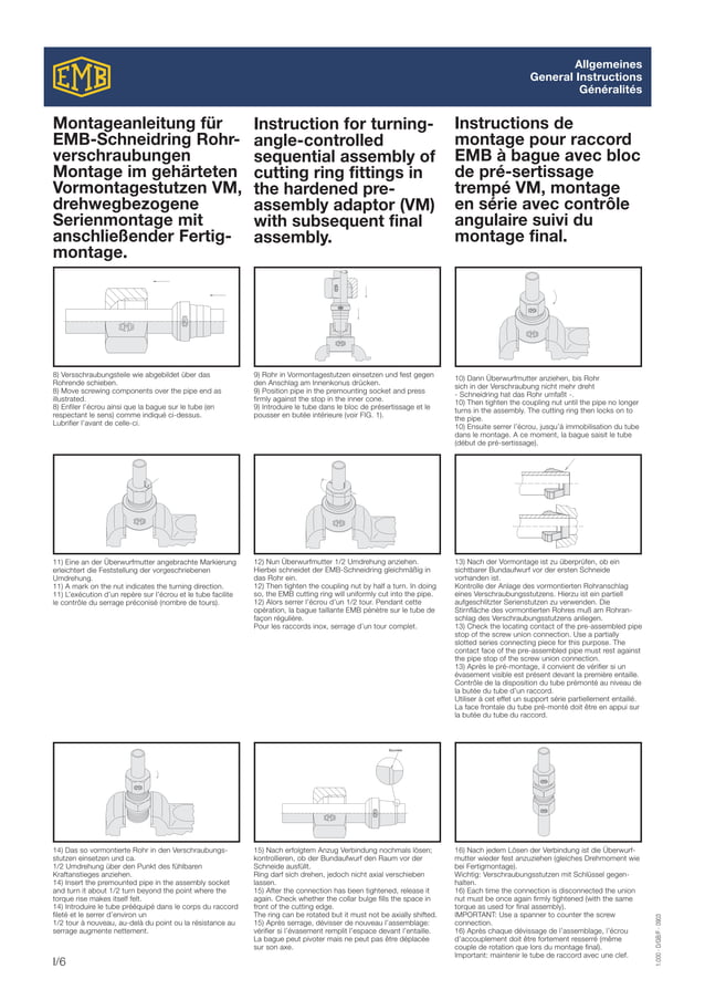 Emb fitting catalogue