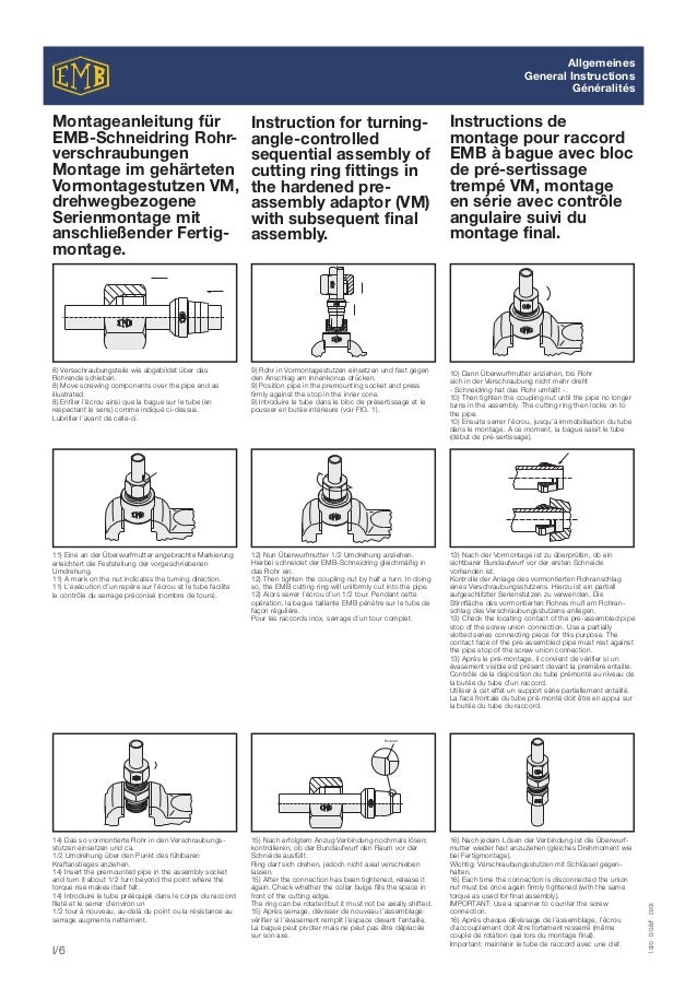 Emb fitting catalogue