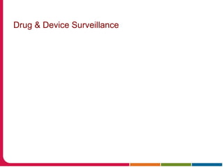 Drug & Device Surveillance
 