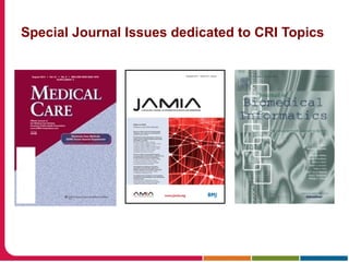 Special Journal Issues dedicated to CRI Topics
 