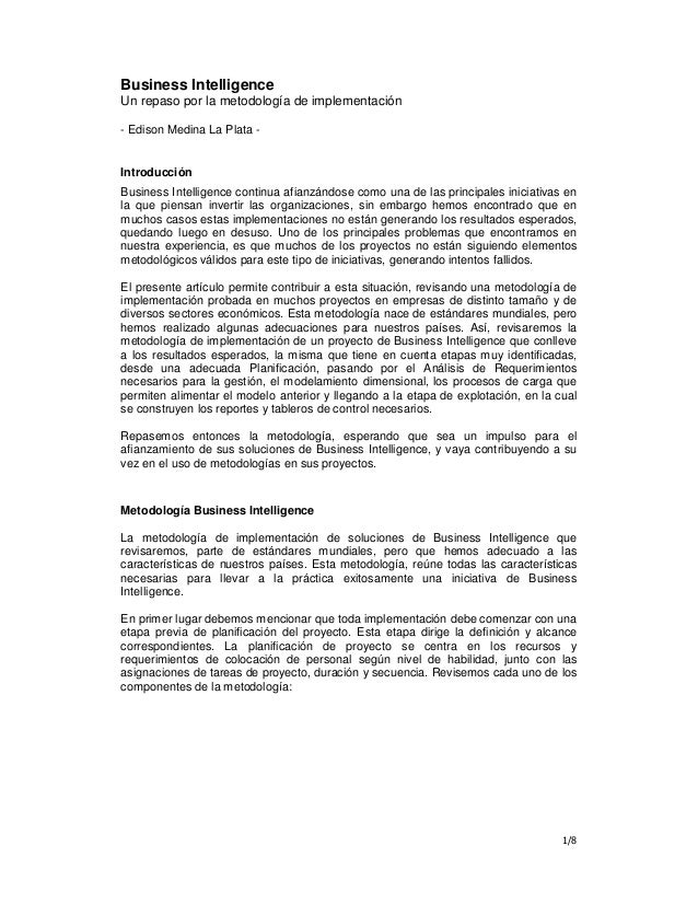 Em Bi Un Repaso Por La Metodología De Implementación - 