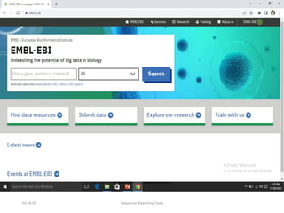 04.09.08 Sequence Searching Tools
 