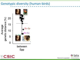 Genotypic diversity (human-birds)
Peris et al In preparation
 
