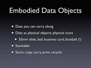 Embodied Data Objects | PPT