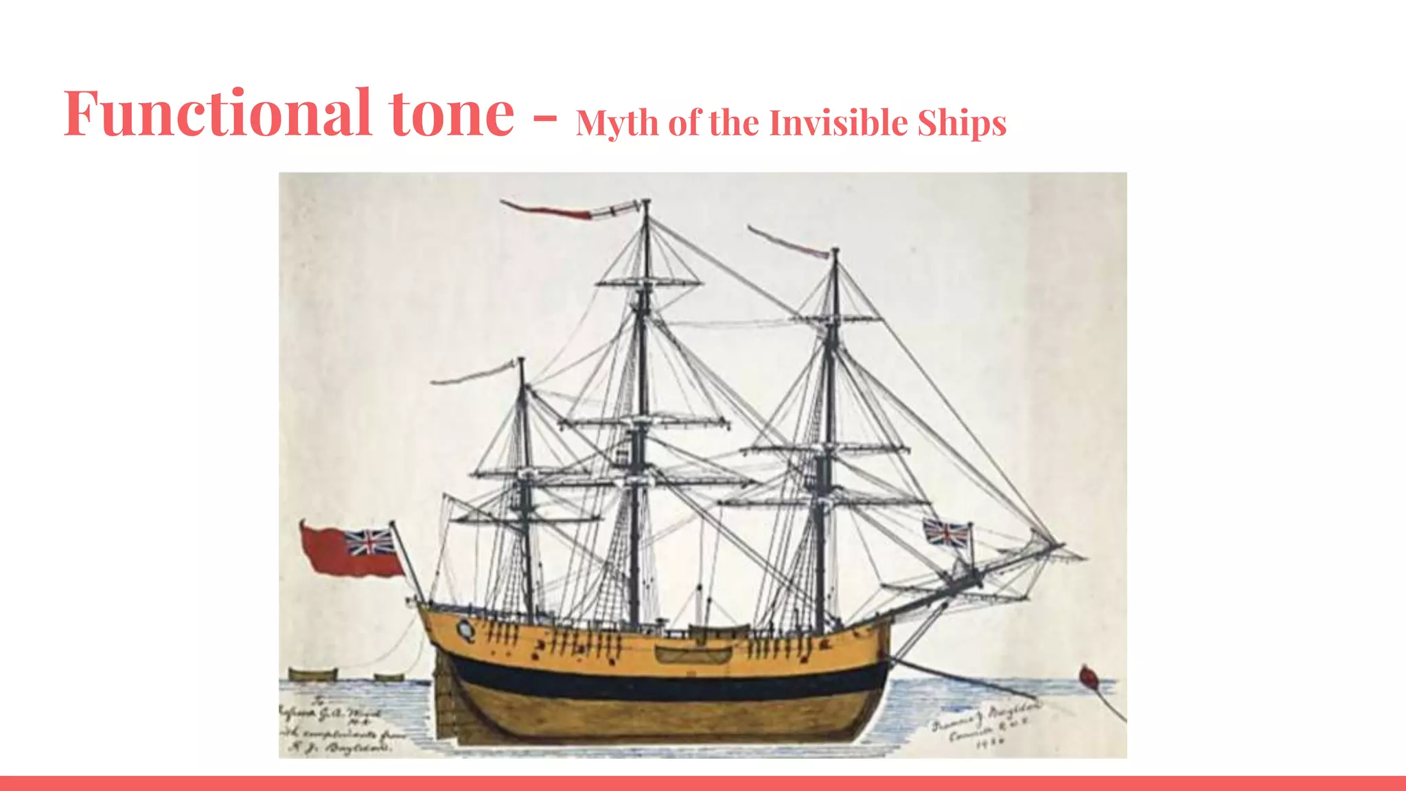 Functional tone - Myth of the Invisible Ships
 
