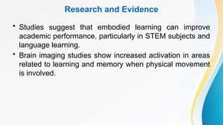 Power point presentation on EMBODIED LEARNING.pptx